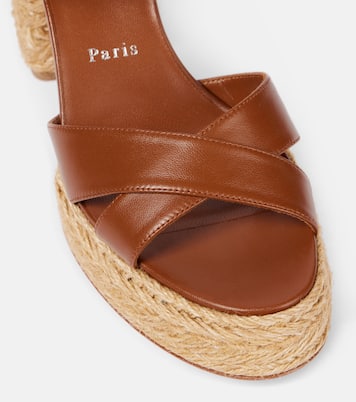 Calakala 85 leather espadrille sandals | Christian Louboutin