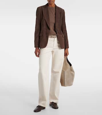 Blazer aus Veloursleder | Brunello Cucinelli