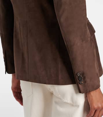 Blazer aus Veloursleder | Brunello Cucinelli
