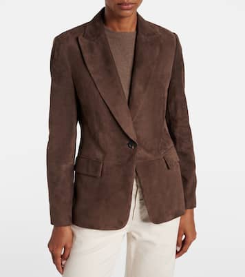 Blazer aus Veloursleder | Brunello Cucinelli