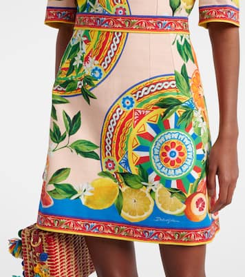 Minikleid aus einem Baumwollgemisch | Dolce&Gabbana