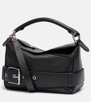 Puzzle Biker Small leather tote bag  | Loewe