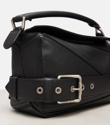 Puzzle Biker Small leather tote bag  | Loewe