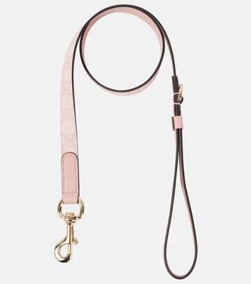 GG leather-trimmed dog leash | Gucci
