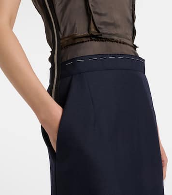 Midikleid aus Twill | Maison Margiela