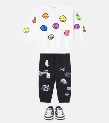 Monti printed cotton jersey sweatshirt | Molo