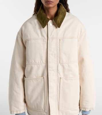 Feldjacke aus Baumwoll-Twill mit Cord | Ami Paris