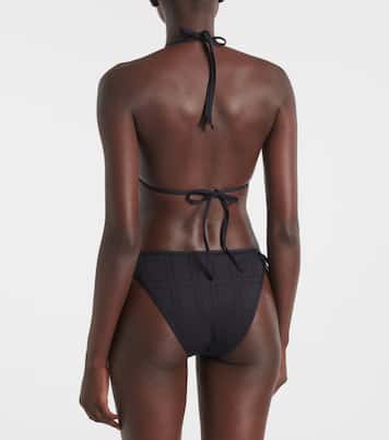 Monogram pointelle bikini top | Toteme