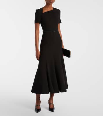 Robe midi en crêpe | Roland Mouret