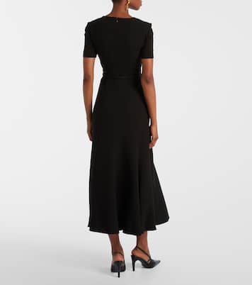 Robe midi en crêpe | Roland Mouret