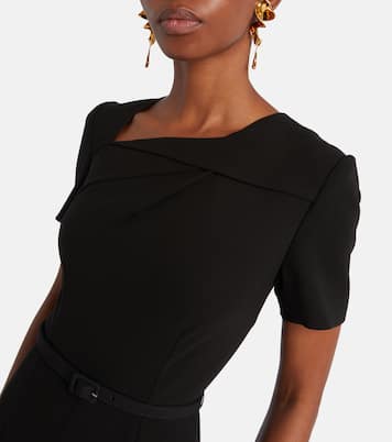 Robe midi en crêpe | Roland Mouret