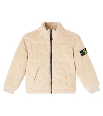 Compass cotton-blend corduroy jacket | Stone Island Junior