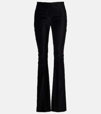 High-Rise-Schlaghose Roux aus Samt | Tove