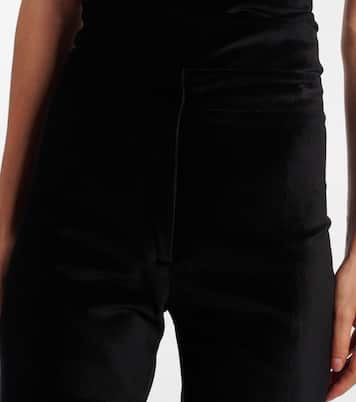 High-Rise-Schlaghose Roux aus Samt | Tove