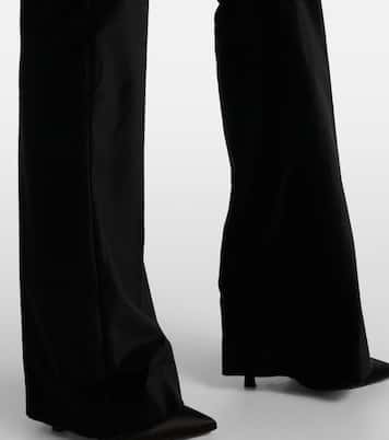 High-Rise-Schlaghose Roux aus Samt | Tove