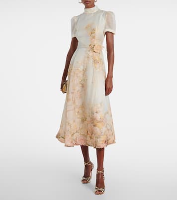 Midikleid Memento aus Leinen und Seide | Zimmermann