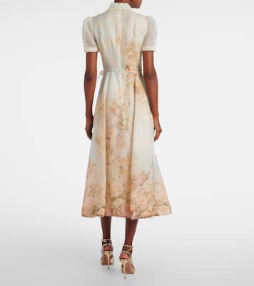 Midikleid Memento aus Leinen und Seide | Zimmermann