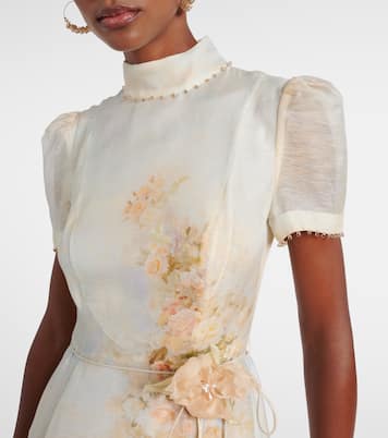 Midikleid Memento aus Leinen und Seide | Zimmermann