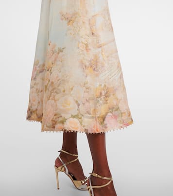 Midikleid Memento aus Leinen und Seide | Zimmermann