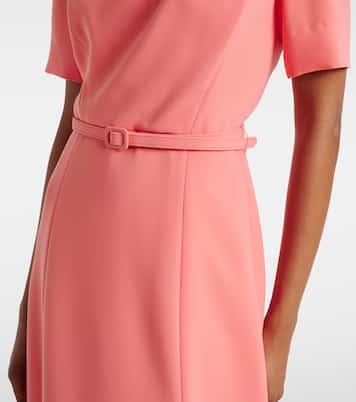Belted crêpe midi dress | Carolina Herrera
