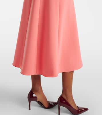 Belted crêpe midi dress | Carolina Herrera