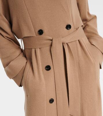 Trench-coat en laine et cachemire | Jardin des Orangers