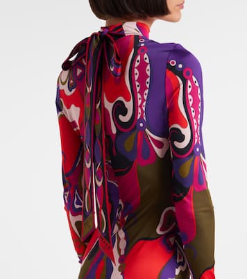 Orchidee jersey minidress | Pucci