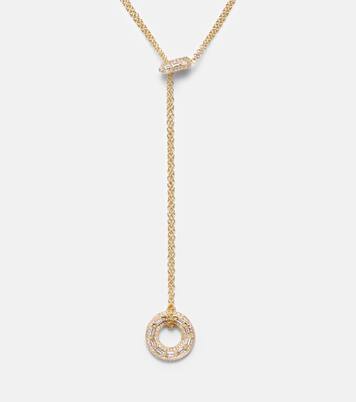 Collier Orbit Lariat en or 18 ct et diamants | Shay Jewelry