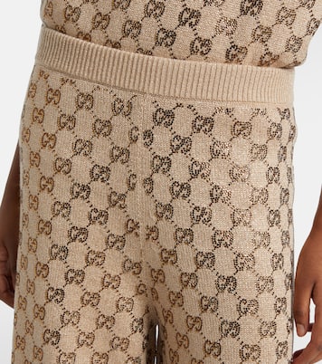 GG wool and cashmere-blend wide-leg pants | Gucci