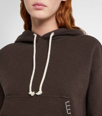 Felpa cropped in cotone con cappuccio | JW Anderson