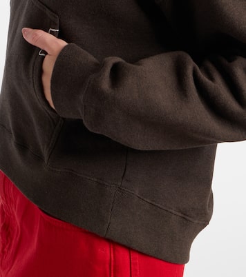 Felpa cropped in cotone con cappuccio | JW Anderson