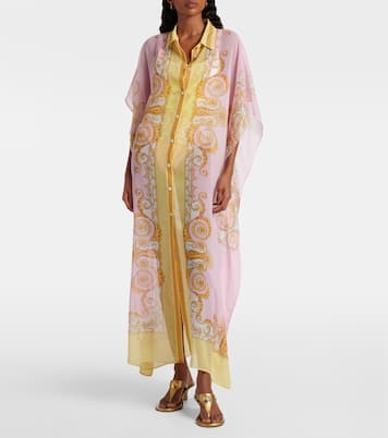 Caftano Underwater Barocco in georgette | Versace