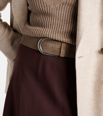 Monili suede belt | Brunello Cucinelli