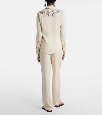 Gerade Hose Honie aus Crêpe | Isabel Marant