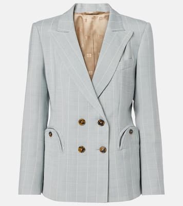 After You Charmer pinstripe double-breasted blazer | Blazé Milano