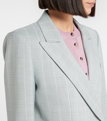 After You Charmer pinstripe double-breasted blazer | Blazé Milano