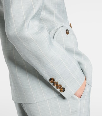 After You Charmer pinstripe double-breasted blazer | Blazé Milano