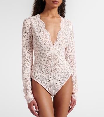 Ariella sheer lace bodysuit | Alexandra Miro