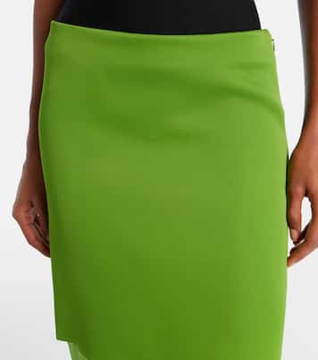 Sybil layered midi skirt | Khaite