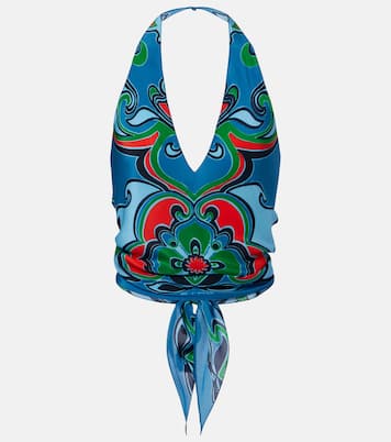 Printed silk top | Etro