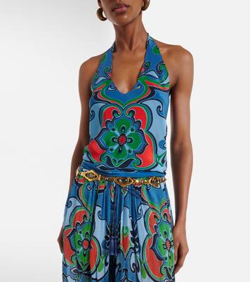 Printed silk top | Etro