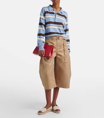 Leather-trimmed canvas espadrilles | Gianvito Rossi