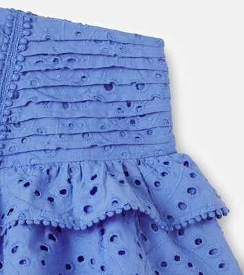 Gonna Alizee in cotone sangallo | Poupette St Barth Kids