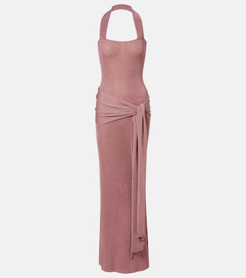 Knitted lamé maxi dress | Aya Muse