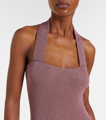 Knitted lamé maxi dress | Aya Muse