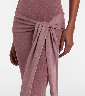 Knitted lamé maxi dress | Aya Muse