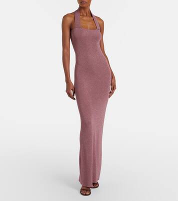 Knitted lamé maxi dress | Aya Muse