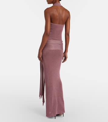 Knitted lamé maxi dress | Aya Muse