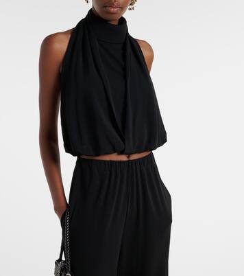 Gathered halterneck top | Adriana Degreas