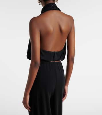 Gathered halterneck top | Adriana Degreas